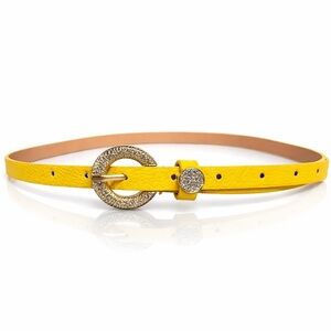 New Without Tags – Rhinestone Buckle Skinny Belt ✨